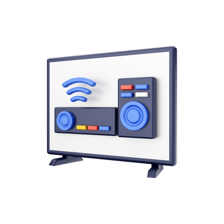 Smart Tv Setup Box  3D Illustration