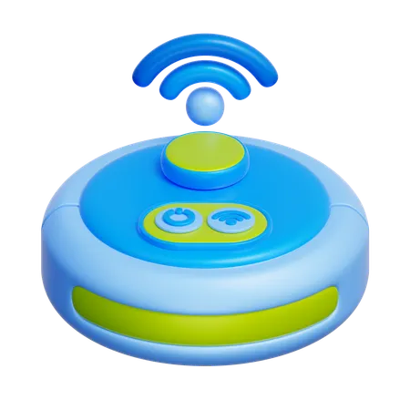 Smart Vacuum Robot  3D Icon