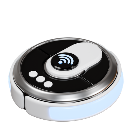 Smart Vacuum Robot  3D Icon