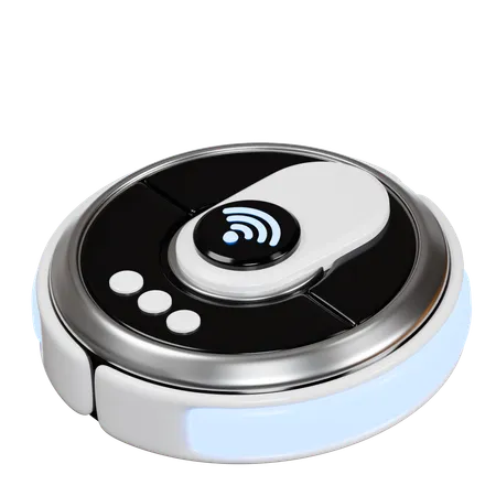 Smart Vacuum Robot  3D Icon