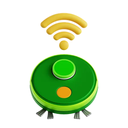 Smart Vacuum Robot  3D Icon