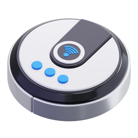 Smart Vacuum Robot  3D Icon