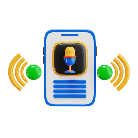Smart Voice Assistant  3D Icon