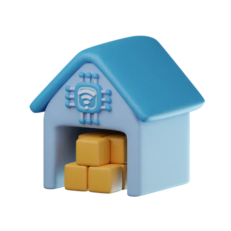 Smart Warehouse  3D Icon