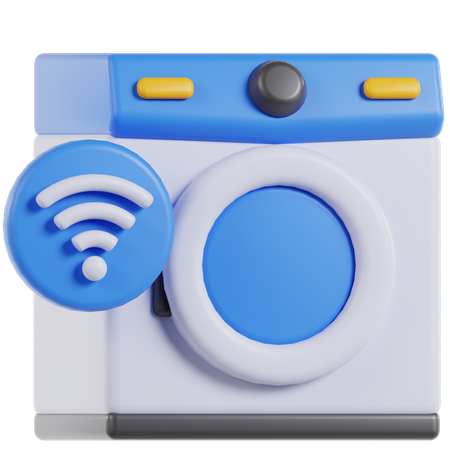 スマート洗濯機  3D Icon