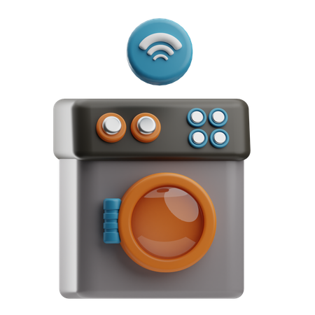 Smart Washing Machine  3D Icon