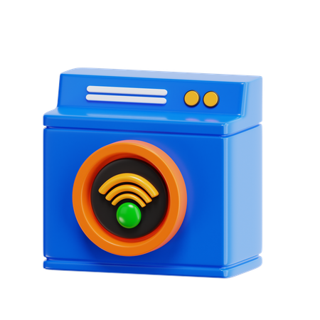 Smart Washing Machine  3D Icon