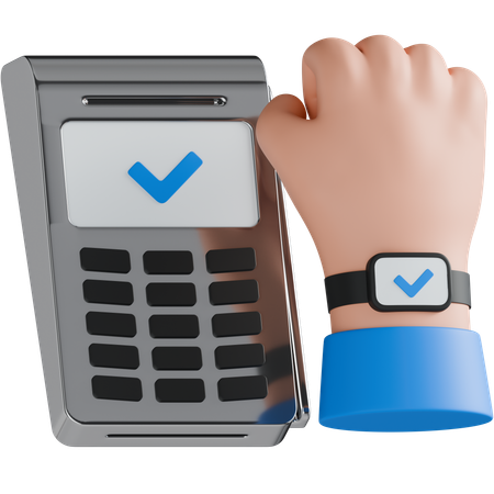 Smart Watch Payment  3D Icon
