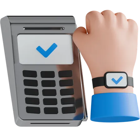 Smart Watch Payment  3D Icon