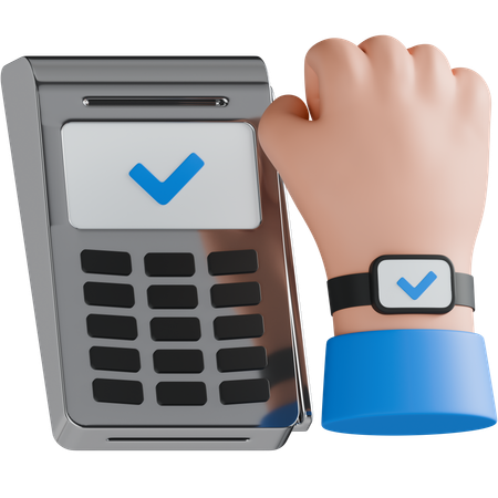 Smart Watch Payment  3D Icon
