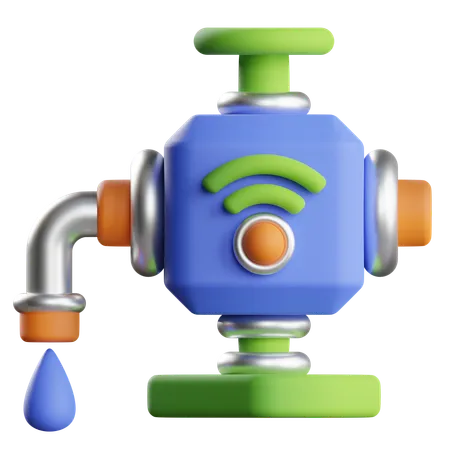 Smart Water  3D Icon