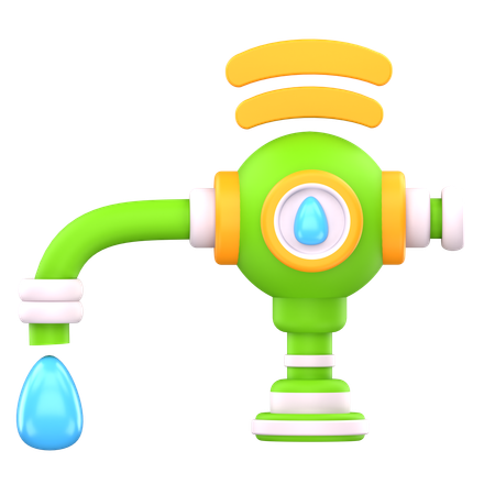 Smart water tap  3D Icon