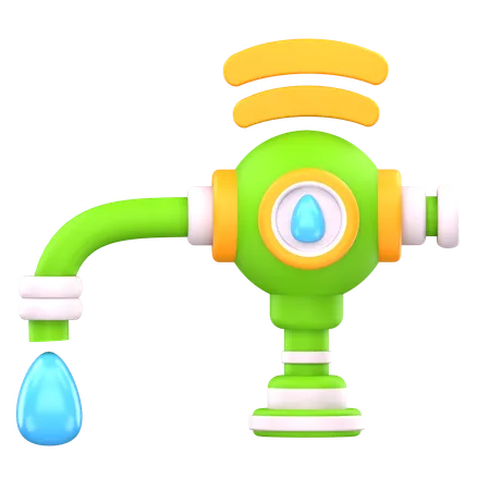 Smart water tap  3D Icon