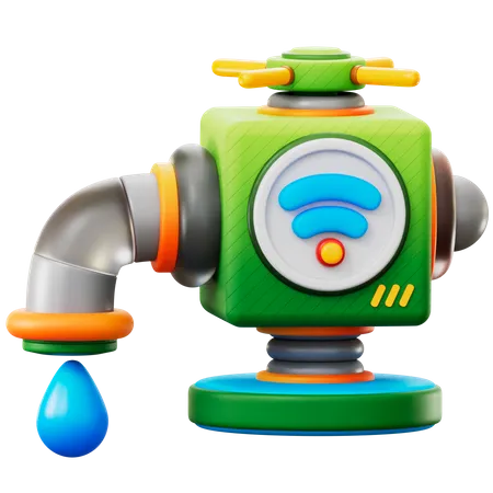 Smart Water Tap  3D Icon