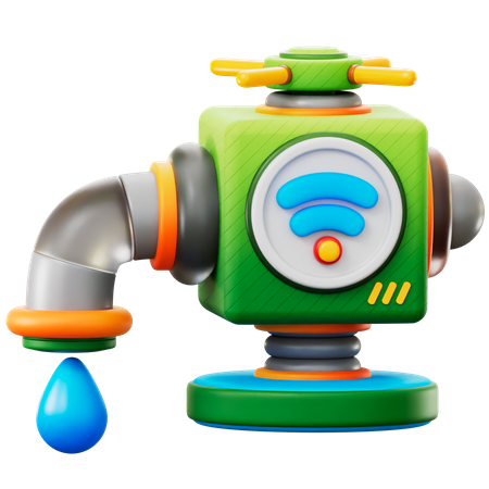 Smart Water Tap  3D Icon