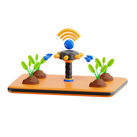 Smart Watering  3D Icon