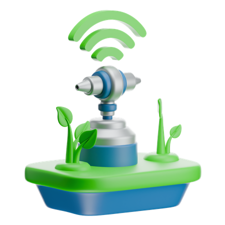 スマートな散水  3D Icon
