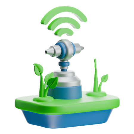 Smart Watering  3D Icon