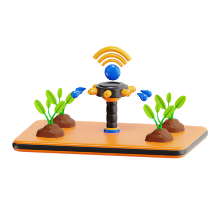 Smart Watering  3D Icon