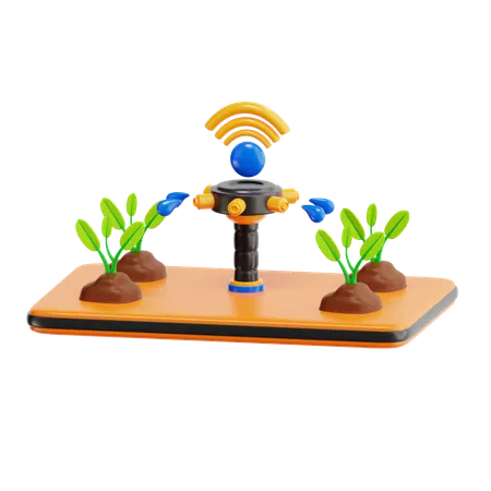 Smart Watering  3D Icon