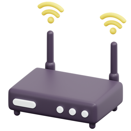 Smart Wifi Router  3D Icon