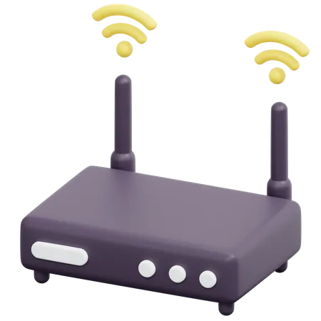 Smart Wifi Router  3D Icon