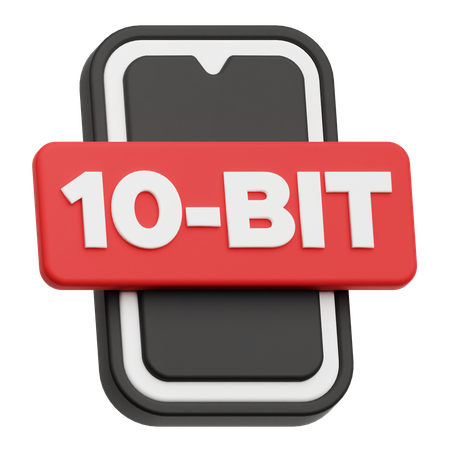 Smartphone 10 Bit  3D Icon