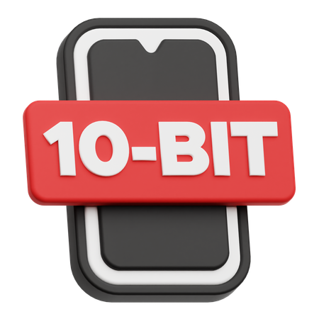 Smartphone 10 Bit  3D Icon