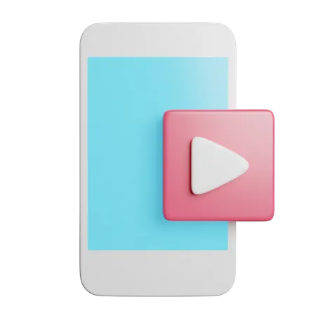Smartphone Mobile Video 3D Icon