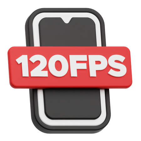 Smartphone 120 Fps  3D Icon