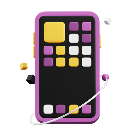Téléphone intelligent  3D Icon