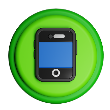 Téléphone intelligent  3D Icon
