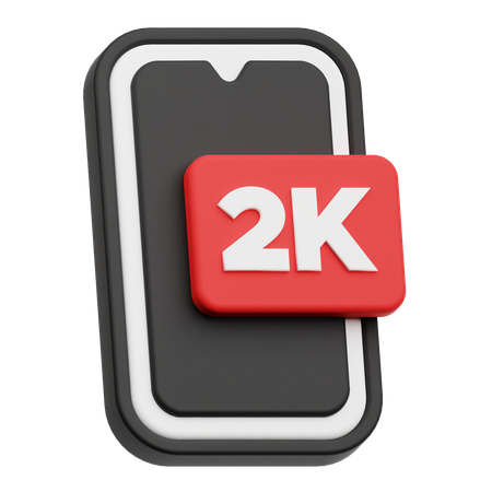 Smartphone 2 K  3D Icon