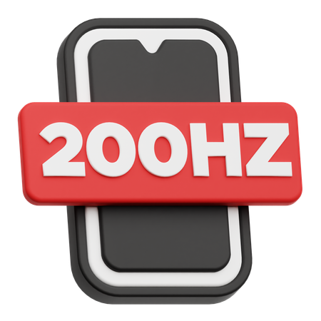 Smartphone 200 Hz  3D Icon
