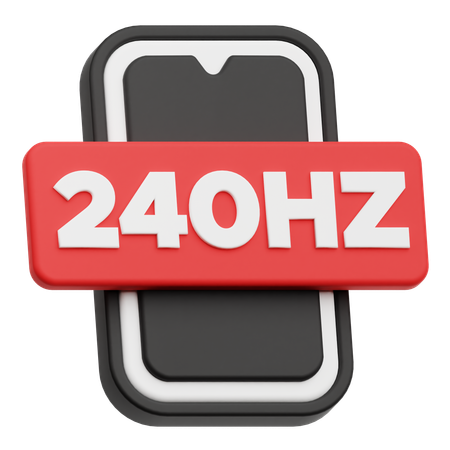 Smartphone 240 Hz  3D Icon