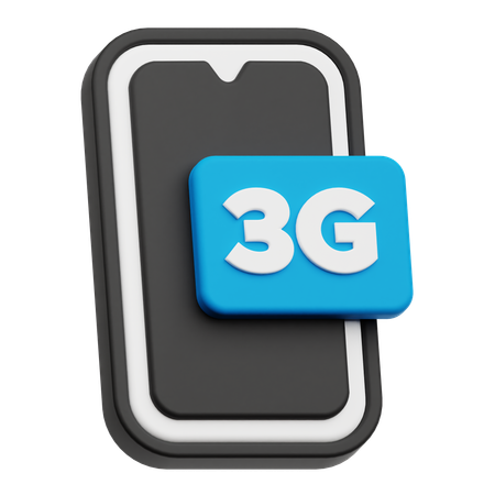 Smartphone 3 G  3D Icon