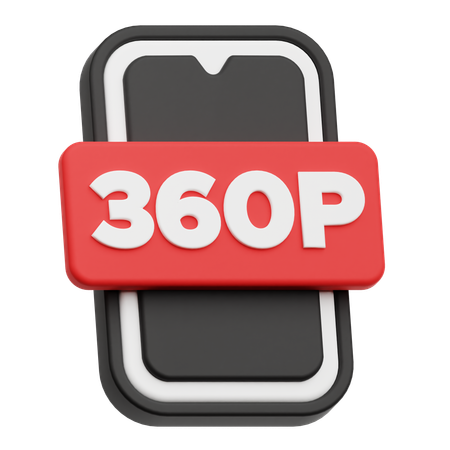 Smartphone 360 P  3D Icon