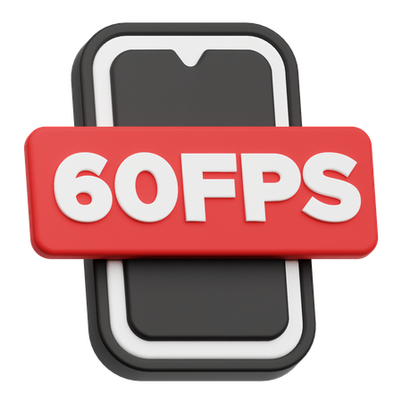 Smartphone 60 Fps  3D Icon