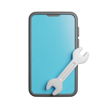 Smartphone Setting Maintenance 3D Icon