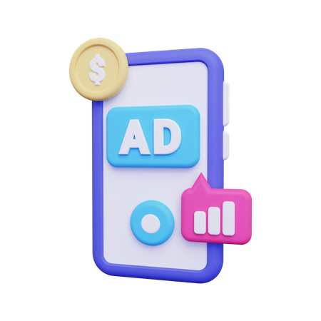 Smartphone Advertisement  3D Illustration