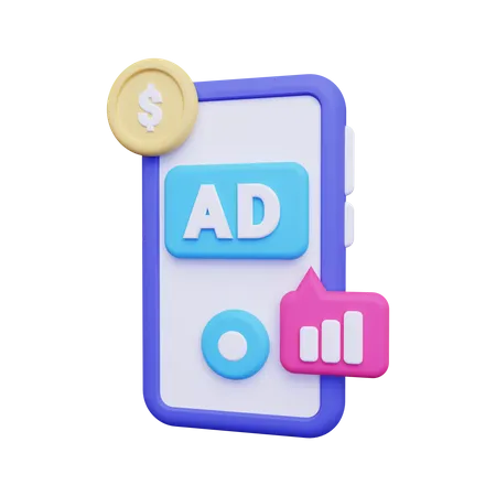 Smartphone Advertisement  3D Illustration