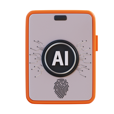 Smartphone Ai  3D Icon