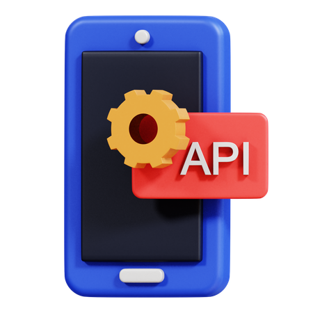 Smartphone Api  3D Icon