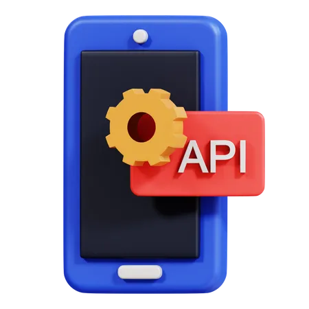 Smartphone Api  3D Icon