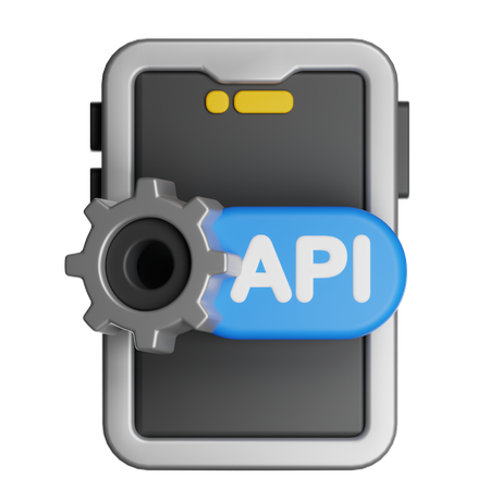 Smartphone Api  3D Icon