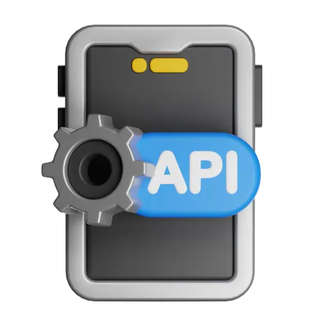 Smartphone Api  3D Icon