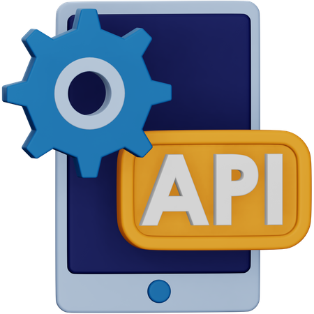 Smartphone Api  3D Icon