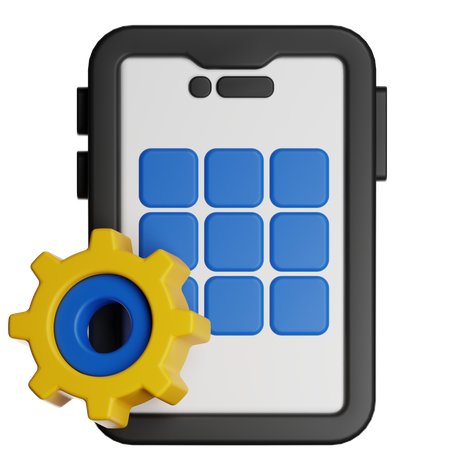 Smartphone Automation Settings  3D Icon