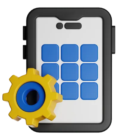Smartphone Automation Settings  3D Icon