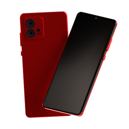 Smartphone avec double caméra  3D Icon